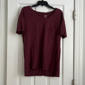 Old Navy Boyfriend Marroon Short Sleeve SP